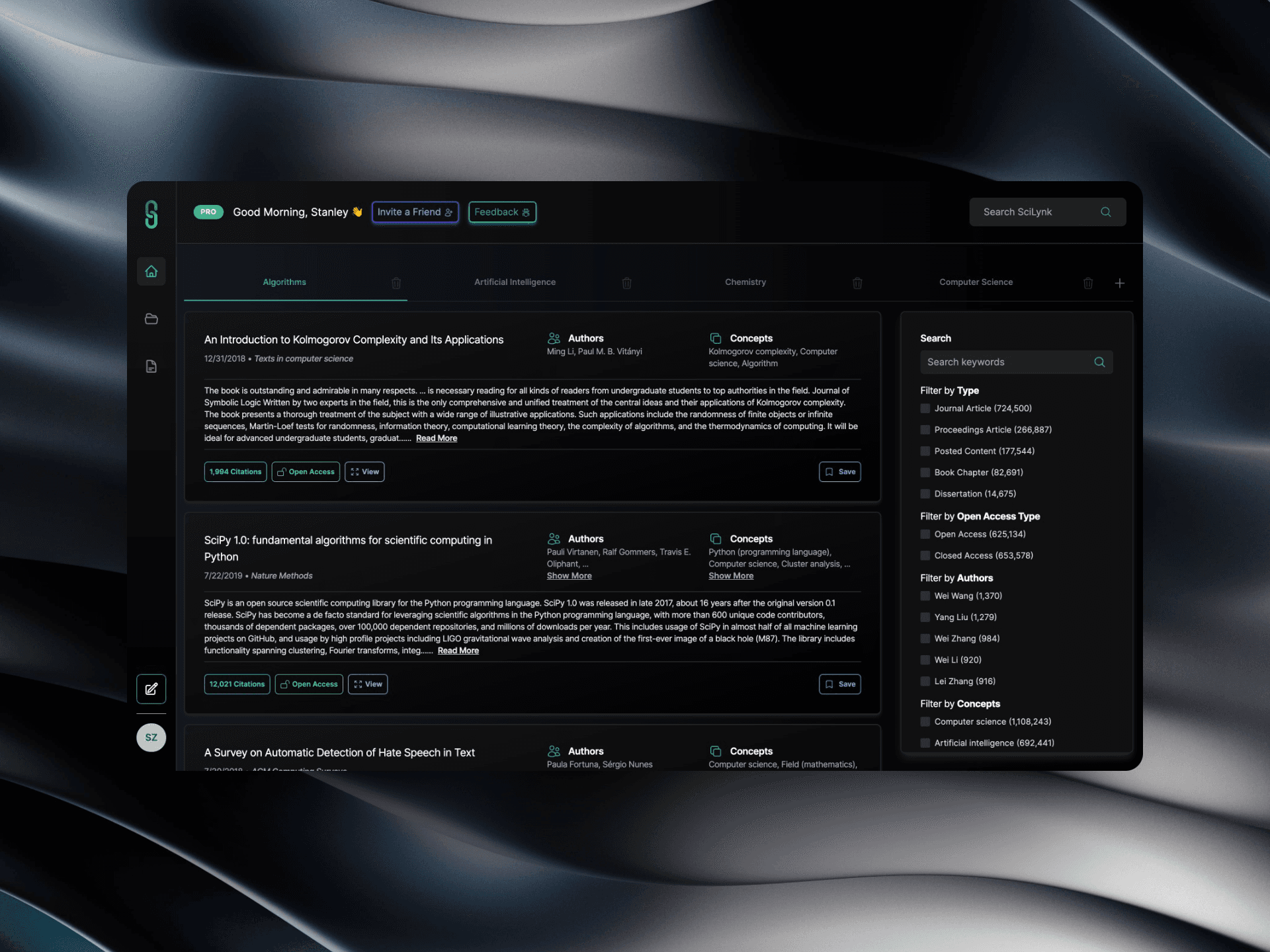 SciLynk Changelog | Version 1.0.0